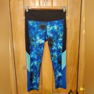 Champion, Women's Size Small, Blue Tie Die Legging